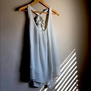 Naked Zebra White Ruffled Top